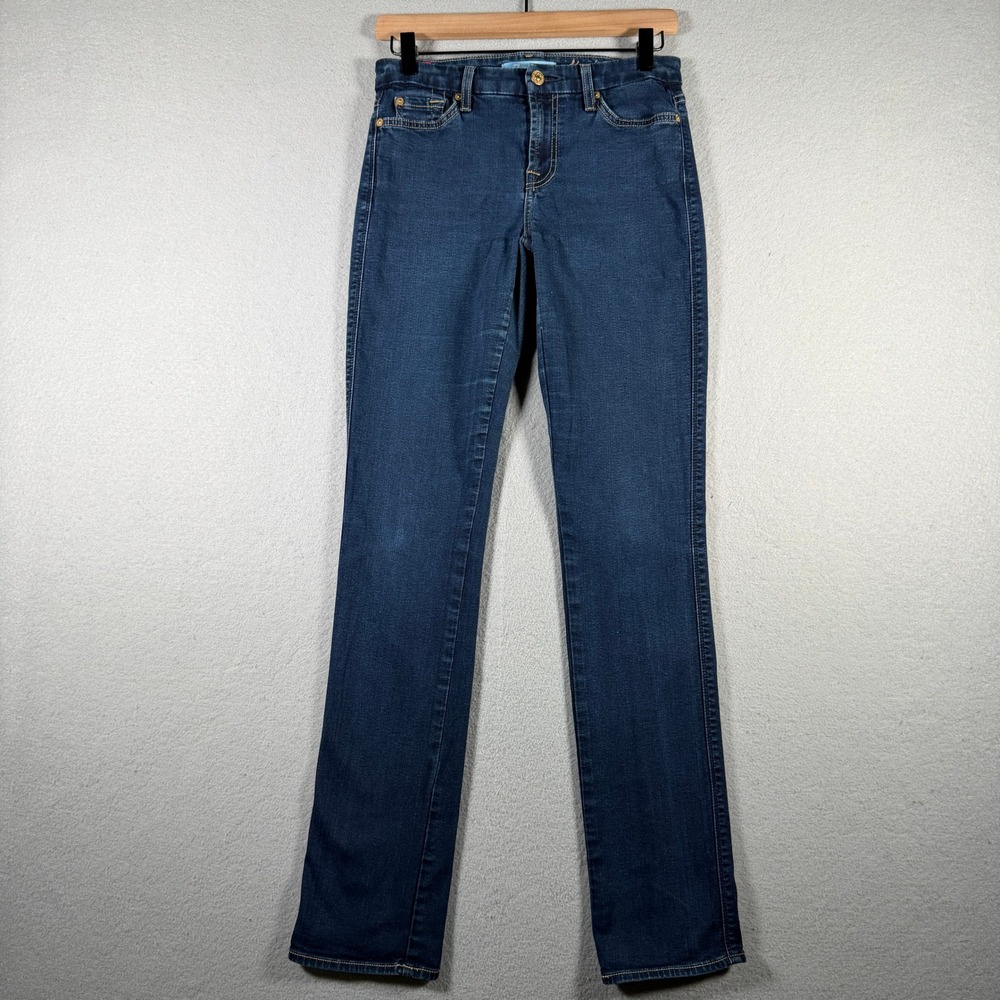 7 For All Mankind Kimmie Straight Leg B(air) Dark Wash Jeans Size 27